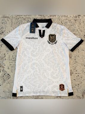 Marathon Authentic Ecuador 100 Years Edition Centenario White Jersey Men’s Sz: M